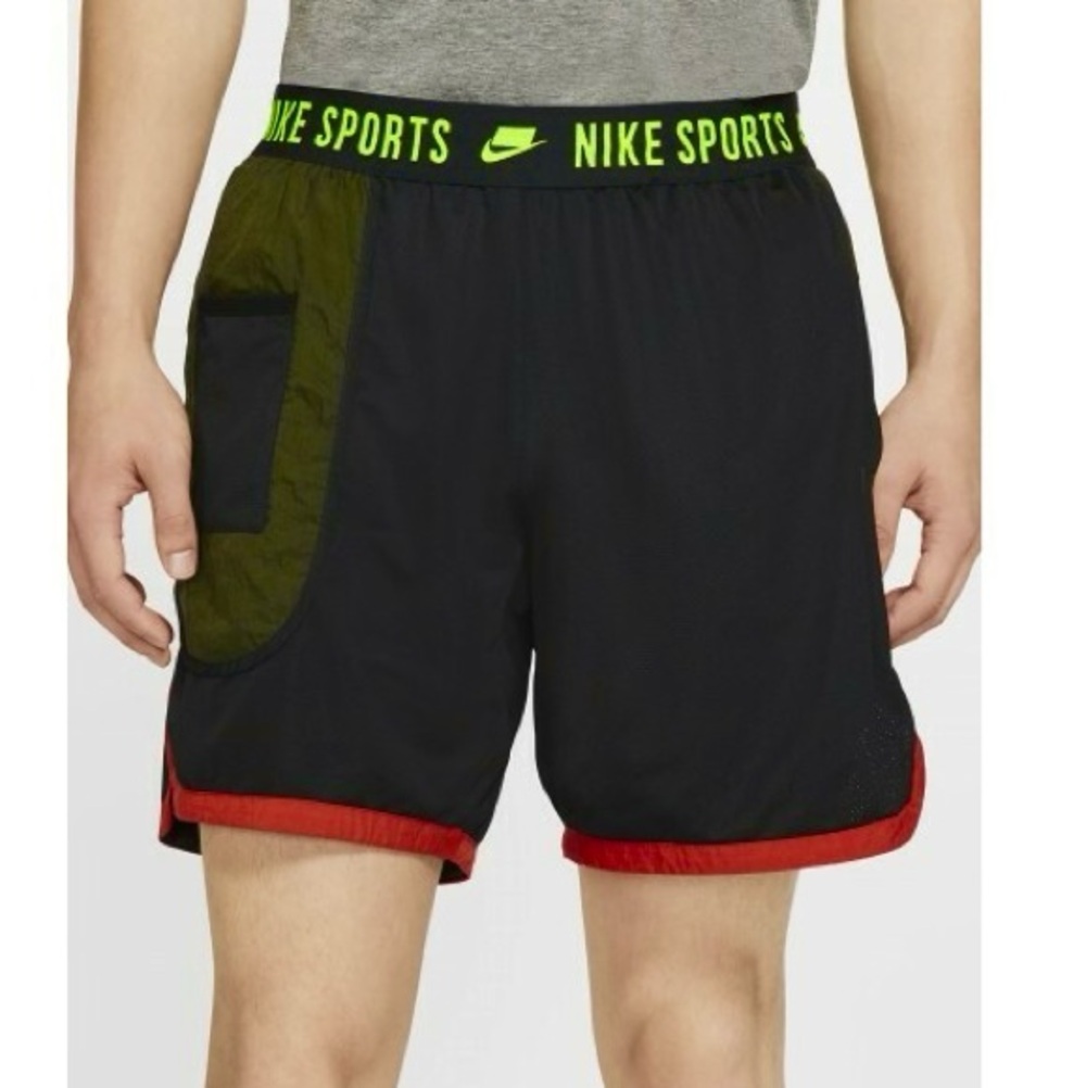 Nike Dri-Fit Sport Clash Shorts VOLT Size XL